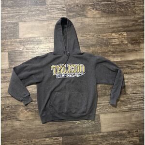 Toledo Rockets Champion Men’s L Collegiate Hoodie Sweatshirt Gray Pullover